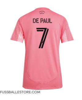Günstige Inter Miami Rodrigo De Paul #7 Heimtrikot Damen 2025-26 Kurzarm
